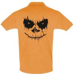 Мужское поло Страшная морда для светлого