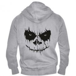 Чоловіче худі на блискавці Страшна морда для світлого - PrintSalon