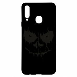 Чехол для Samsung A20s Страшная морда для светлого-PrintSalon Чехол для Samsung A20s Страшная морда для светлого