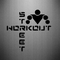 Наклейка Street Workout крест - PrintSalon
