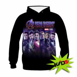 Дитяче 3D худі Stripes with avengers