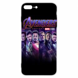 Чехол для iPhone 7 Plus Stripes with avengers - PrintSalon