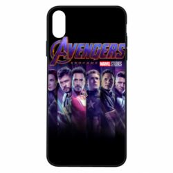 Чехол для iPhone Xs Max Stripes with avengers - PrintSalon