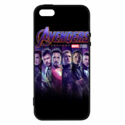Чехол для iPhone5/5S/SE Stripes with avengers - PrintSalon
