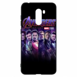 Чехол для Xiaomi Pocophone F1 Stripes with avengers - PrintSalon