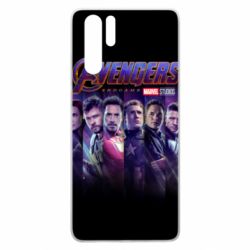 Чехол для Huawei P30 Pro Stripes with avengers - PrintSalon