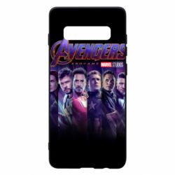 Чехол для Samsung S10+ Stripes with avengers - PrintSalon