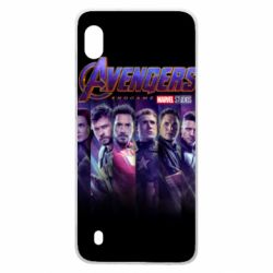 Чехол для Samsung A10 Stripes with avengers - PrintSalon