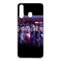 Чехол для Samsung A60 Stripes with avengers - PrintSalon