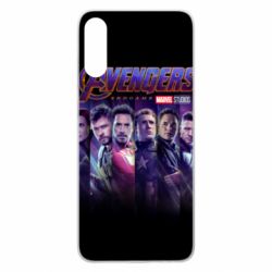 Чехол для Samsung A70 Stripes with avengers - PrintSalon
