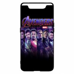 Чехол для Samsung A80 Stripes with avengers - PrintSalon