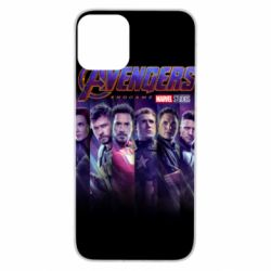Чехол для iPhone 11 Stripes with avengers - PrintSalon