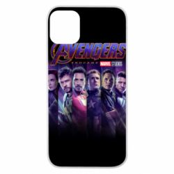 Чехол для iPhone 11 Pro Stripes with avengers - PrintSalon