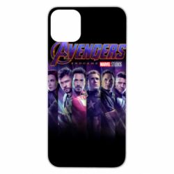 Чехол для iPhone 11 Pro Max Stripes with avengers - PrintSalon