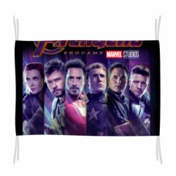 Флаг Stripes with avengers - PrintSalon