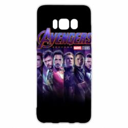 Чехол для Samsung S8 Stripes with avengers - PrintSalon