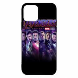 Чехол для iPhone 12 Stripes with avengers - PrintSalon