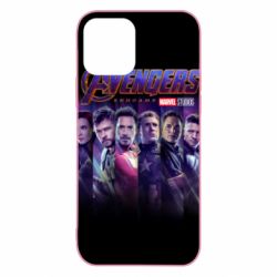 Чехол для iPhone 12 Pro Stripes with avengers - PrintSalon