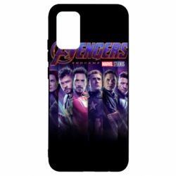 Чехол для Samsung A02s/M02s Stripes with avengers - PrintSalon