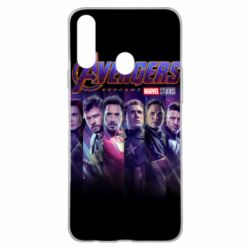 Чехол для Samsung A20s Stripes with avengers - PrintSalon
