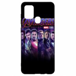 Чехол для Samsung A21s Stripes with avengers - PrintSalon