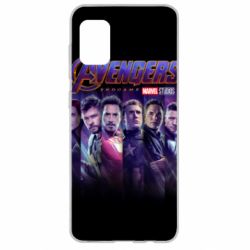 Чехол для Samsung A31 Stripes with avengers - PrintSalon