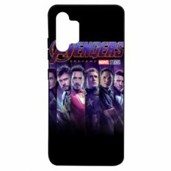 Чехол для Samsung A32 4G Stripes with avengers - PrintSalon