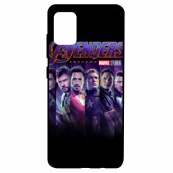Чехол для Samsung A51 Stripes with avengers - PrintSalon