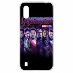 Чехол для Samsung A01/M01 Stripes with avengers - PrintSalon