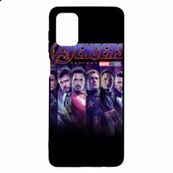 Чехол для Samsung M51 Stripes with avengers - PrintSalon