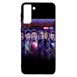 Чехол для Samsung S21+ Stripes with avengers - PrintSalon