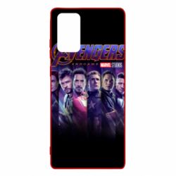 Чехол для Samsung Note 20 Stripes with avengers - PrintSalon