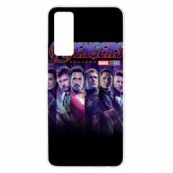 Чехол для Huawei P Smart 2021 Stripes with avengers - PrintSalon