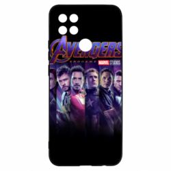 Чехол для Oppo A15s/A15 Stripes with avengers - PrintSalon