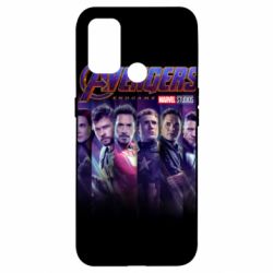 Чехол для Oppo A53/A32/A33 Stripes with avengers