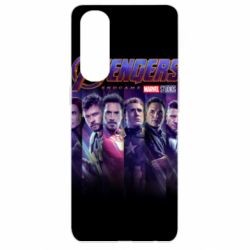 Чехол для Oppo Reno 4 Pro Stripes with avengers - PrintSalon