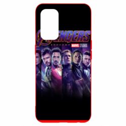Чехол для Oppo Reno 5 4G Stripes with avengers - PrintSalon