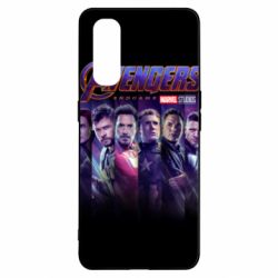 Чехол для Oppo Find X2 Stripes with avengers - PrintSalon