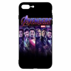 Чехол для iPhone 8 Plus Stripes with avengers - PrintSalon