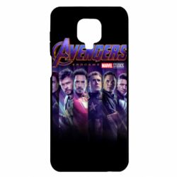 Чехол для Xiaomi Redmi Note 9S/9Pro/9Pro Max Stripes with avengers - PrintSalon