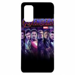 Чехол для Realme 7 Pro Stripes with avengers - PrintSalon