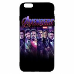 Чехол для iPhone 6 Plus/6S Plus Stripes with avengers - PrintSalon
