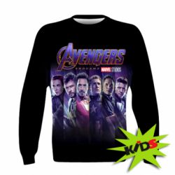 Детский 3D свитшот Stripes with avengers - PrintSalon