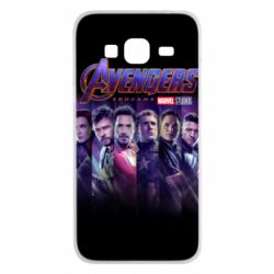 Чехол для Samsung J3 2016 Stripes with avengers - PrintSalon