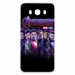 Чехол для Samsung J7 2016 Stripes with avengers - PrintSalon