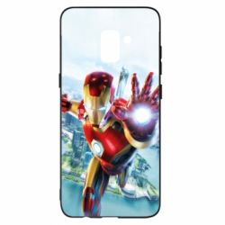 Чехол для Samsung A8+ 2018 Strong Iron Man