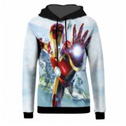 Жіноче 3D худі Strong Iron Man