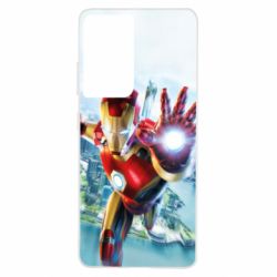 Чехол для Samsung S21 Ultra Strong Iron Man - PrintSalon