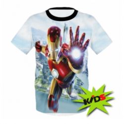 Детская 3D футболка Strong Iron Man - PrintSalon