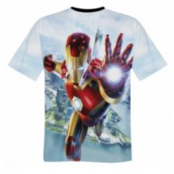 Мужская футболка 3D Strong Iron Man - PrintSalon